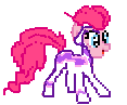 Size: 117x97 | Tagged: safe, artist:cooldashie124, fili-second, pinkie pie, earth pony, pony, power ponies (episode), desktop ponies, pixel art, power ponies, simple background, solo, transparent background