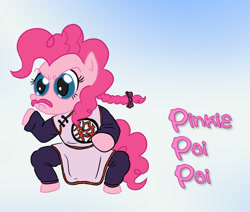 Size: 900x764 | Tagged: safe, artist:fadri, pinkie pie, earth pony, pony, dragon ball, mercenary tao, parody, solo, tao pai pai