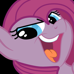 Size: 894x894 | Tagged: safe, artist:pinkamenad, pinkie pie, earth pony, pony, pinkamena diane pie, reaction image, smeel, solo