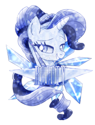 Size: 782x1021 | Tagged: safe, artist:ii-art, rarity, pony, unicorn, crystallized, female, mare, purple mane, solo, white coat