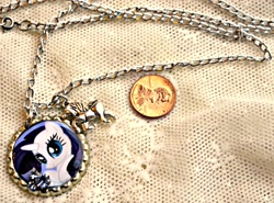 Size: 1850x1367 | Tagged: safe, artist:elllenjean, rarity, pony, unicorn, currency, necklace, penny, photo, solo