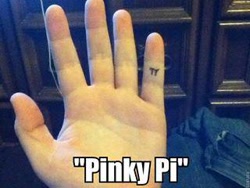 Size: 320x240 | Tagged: safe, pinkie pie, human, barely pony related, hand, irl, irl human, photo, pun, visual pun