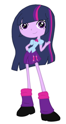 Size: 446x829 | Tagged: safe, derpibooru import, twilight sparkle, equestria girls, humanized, redesign, solo