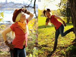 Size: 1268x960 | Tagged: safe, artist:kudrel-cosplay, applejack, human, bucking, cosplay, irl, irl human, photo