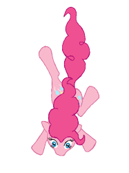 Size: 420x563 | Tagged: safe, artist:ridleywolf, pinkie pie, earth pony, pony, falling, female, mare, pink coat, pink mane, solo