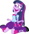 Size: 944x1094 | Tagged: safe, derpibooru import, edit, twilight sparkle, equestria girls, equestria girls (movie), exploitable meme, fooby the kamikaze watermelon, meme, simple background, solo, the demented cartoon movie, transparent background, twiscream, vector, zeeky boogy doog, zeeky h. bomb