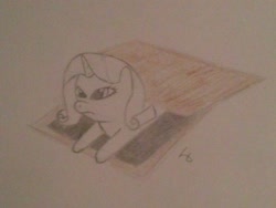 Size: 2592x1944 | Tagged: safe, artist:raakshii, rarity, pony, unicorn, s'mores, solo, traditional art