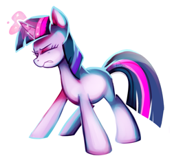 Size: 1869x1717 | Tagged: safe, artist:pepooni, derpibooru import, twilight sparkle, magic, solo