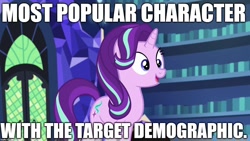 Size: 1280x720 | Tagged: safe, starlight glimmer, pony, unicorn, best pony, image macro, implied childhood issues, meme, op is a cuck, op is trying to start shit, target demographic