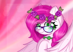 Size: 5787x4092 | Tagged: safe, artist:janelearts, oc, pegasus, pony, absurd resolution, female, glasses, mare, solo