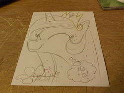 Size: 4288x3216 | Tagged: safe, artist:andypriceart, idw, princess celestia, alicorn, pony, andy you magnificent bastard, my little pony: the brony edition, traditional art