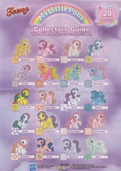 Size: 500x710 | Tagged: safe, applejack, applejack (g1), blossom, blue belle, cherries jubilee, cotton candy (g3), firefly, glory, gusty, heart throb, lemon drop, lickety-split, mainsail, medley, minty, minty (g1), powder, princess sparkle, shady, snuzzle, sundance, earth pony, pony, g1, g3, g1 to g3, generation leap, official, tic tac toe (g1)