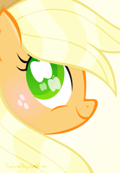 Size: 1280x1839 | Tagged: safe, artist:euphoriapony, applejack, earth pony, pony, profile, solo, vector, wingding eyes