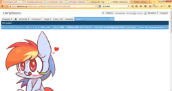 Size: 1366x728 | Tagged: safe, derpibooru import, rainbow dash, pegasus, pony, derpibooru, easter egg, meta, the game