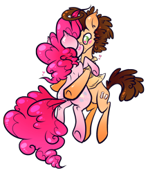 Size: 2540x2968 | Tagged: safe, artist:softcoremirth, cheese sandwich, pinkie pie, earth pony, pony, pinkie pride, cheesepie, female, male, shipping, straight