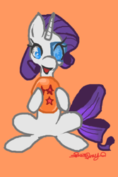 Size: 356x534 | Tagged: safe, artist:thelittledixie, rarity, pony, unicorn, dragon ball, dragon ball (object), dragon ball z, solo