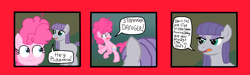 Size: 2136x644 | Tagged: safe, artist:oneovertwo, maud pie, pinkie pie, earth pony, pony, pinkie pride, comic, younger