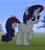 Size: 417x462 | Tagged: safe, rarity, pony, unicorn, female, horn, mare, minecraft, minecraft pixel art, pixel art, solo