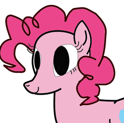 Size: 548x544 | Tagged: safe, artist:appuljack, pinkie pie, earth pony, pony, female, mare, simple background, solo, white background