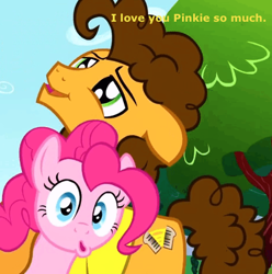 Size: 466x469 | Tagged: safe, edit, cheese sandwich, pinkie pie, earth pony, pony, pinkie pride, female, male, mare, stallion