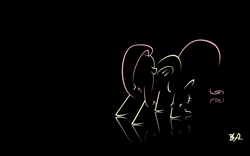 Size: 1920x1200 | Tagged: safe, artist:bronybiscuitbites, fluttershy, pegasus, pony, minimalist, solo, wallpaper