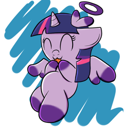 Size: 800x800 | Tagged: safe, artist:sailormod, derpibooru import, twilight sparkle, twilight sparkle (alicorn), alicorn, pony, chao, crossover, female, mare, solo, sonic adventure, sonic the hedgehog (series)