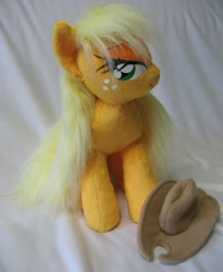 Size: 1313x1600 | Tagged: safe, artist:rens-twin, applejack, hat, irl, photo, plushie, solo