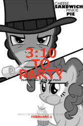 Size: 478x720 | Tagged: safe, cheese sandwich, pinkie pie, earth pony, pony, pinkie pride, 3:10 to yuma, movie, parody, poster