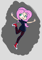 Size: 936x1349 | Tagged: safe, artist:khuzang, fluttershy, human, equestria girls, hilarious in hindsight, hotel transylvania, humanized, light skin, mavis, no pupils, solo