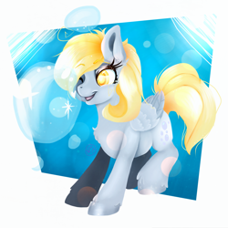 Size: 3897x3903 | Tagged: safe, artist:negatable, derpy hooves, pegasus, pony, chest fluff, female, mare, solo