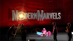 Size: 1280x720 | Tagged: safe, pinkie pie, earth pony, pony, female, mare, modern marvels, party cannon, pink coat, solo