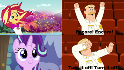 Size: 1024x576 | Tagged: safe, starlight glimmer, sunset shimmer, equestria girls, brickleberry, downvote bait, drama, op is a cuck, op is trying to start shit, starlight drama, sunset vs starlight debate