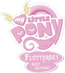 Size: 6000x6798 | Tagged: safe, artist:vladimirmacholzraum, edit, fluttershy, bats!, .svg available, absurd resolution, best pony, flutterbat, logo, logo edit, meme, my little pony logo, simple background, transparent background, vector