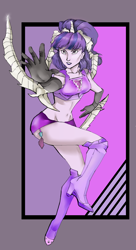 Size: 1080x1984 | Tagged: safe, artist:juliedraw2046, starlight glimmer, human, clothes, costume, humanized, solo, superhero