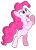 Size: 1000x1371 | Tagged: safe, artist:byteslice, pinkie pie, earth pony, pony, pinkie pride, simple background, singing, solo, transparent background, vector