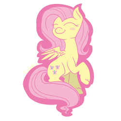 Size: 1024x1024 | Tagged: safe, artist:dozymouse, fluttershy, pegasus, pony, female, mare, pink mane, solo, yellow coat