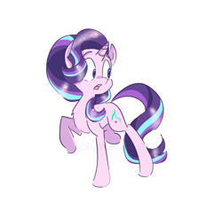 Size: 3257x2978 | Tagged: safe, artist:drawbauchery, starlight glimmer, pony, unicorn, cute, glimmerbetes, looking back, solo