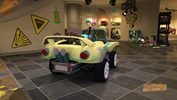 Size: 1024x576 | Tagged: safe, fluttershy, 3d, kart, kindly caretaker, modnation racers, no pony, solo