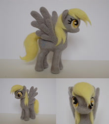 Size: 1181x1334 | Tagged: safe, artist:chloenart, derpy hooves, pegasus, pony, craft, felt, female, mare, needle felted