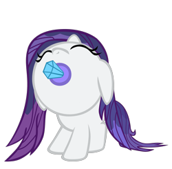 Size: 4000x3925 | Tagged: safe, artist:bronyboy, rarity, pony, unicorn, babity, baby, baby pony, filly, foal, pacifier, simple background, solo, transparent background, vector, younger