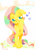 Size: 590x846 | Tagged: safe, artist:mirululu, fluttershy, pegasus, pony, female, mare, pink mane, solo, yellow coat