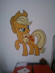 Size: 1944x2592 | Tagged: safe, applejack, earth pony, pony, female, mare, mural, otaku date, solo