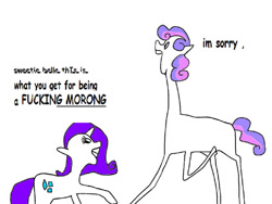 Size: 1024x768 | Tagged: safe, artist:karzahnii, rarity, sweetie belle, pony, unicorn, 1000 hours in ms paint, ms paint, not salmon, stylistic suck, vulgar, wat