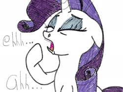 Size: 2048x1536 | Tagged: safe, artist:rare-rarity-fan, rarity, pony, unicorn, desperate, hoof to nose, nostril flare, nostrils, pre sneeze, sneezing, solo