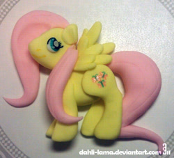 Size: 557x505 | Tagged: safe, artist:dahli-lama, fluttershy, pegasus, pony, craft, sculpture, solo