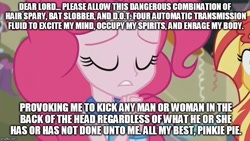 Size: 800x451 | Tagged: safe, edit, edited screencap, screencap, pinkie pie, sunset shimmer, equestria girls, friendship games, meme, pinkie pie praying, squidbillies