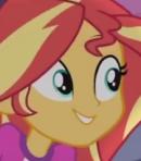 Size: 130x148 | Tagged: safe, screencap, sunset shimmer, equestria girls, legend of everfree, behind the voice actors, picture for breezies, solo