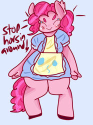 Size: 500x671 | Tagged: safe, artist:andyloveshamish, artist:sadyuri, pinkie pie, anthro, solo