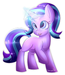 Size: 900x1047 | Tagged: safe, artist:paintcoloryt, starlight glimmer, pony, unicorn, female, glowing horn, mare, missing cutie mark, simple background, solo, transparent background