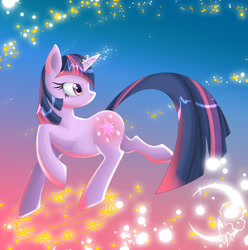 Size: 800x807 | Tagged: safe, artist:ikacte, derpibooru import, twilight sparkle, magic, solo